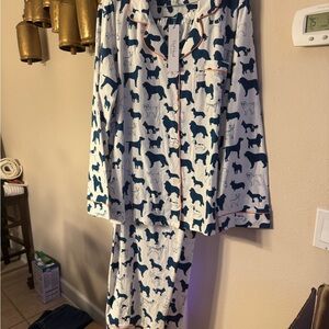 BedHead Women's Pajamas with Animal Print - Blue and White